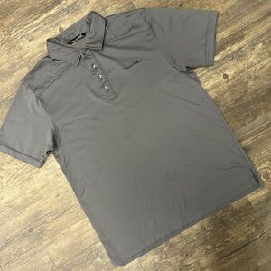 Travis Mathew Polo Shirt Men Size‎ Large Gray Pima Cotton Blend (126)